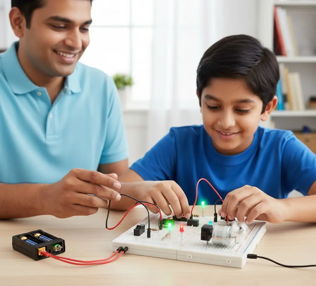 Complete circuit building set with MEL Physics Kit